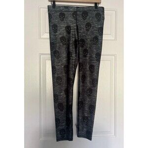 Terez Skull Star Power Legging Athletic Size Large Athleisure Halloween